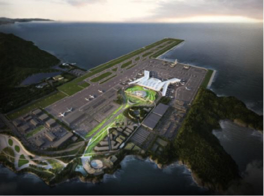 가덕도신공항 여객터미널 조감도 [가덕도신공항건설공단 제공]